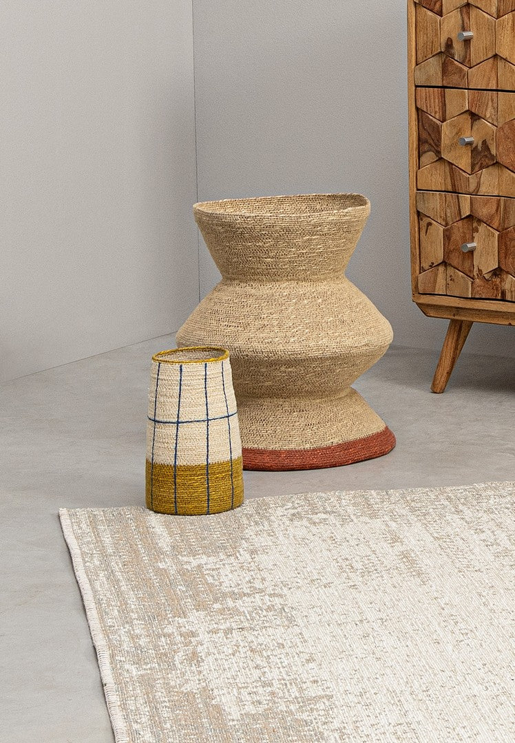 Set di 3 Porta Vaso Decorativo in Giacinto d'Acqua Intrecciato - GIANG