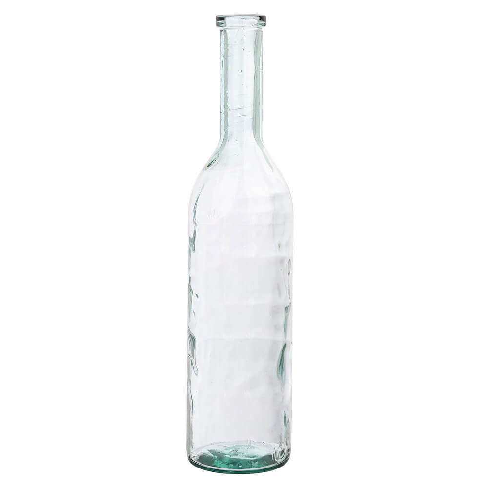 Bottiglia decorativa in vetro riciclato trasparente 77,5 cm - ESTEVÃO