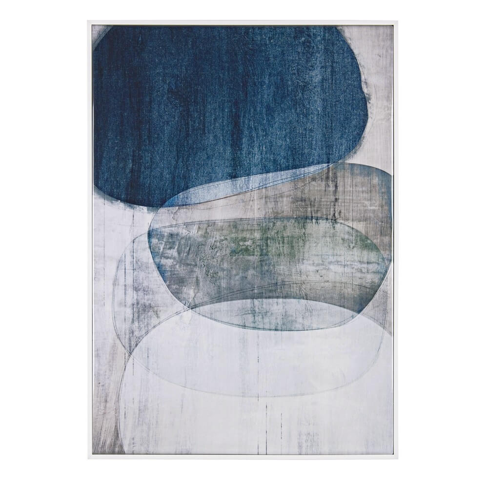 Quadro Astratto con Cornice Stampa Lucida Forme Geometriche - JAVIER