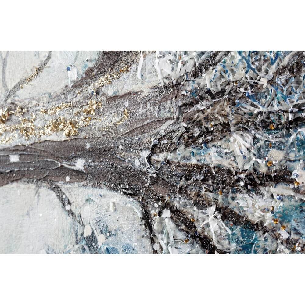 Dipinto a olio su tela albero invernale 120x90 cm - KATRINA