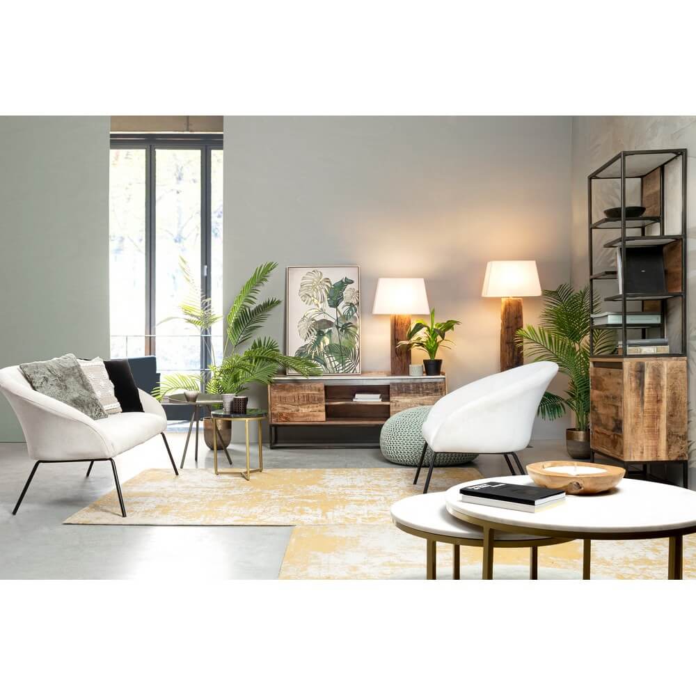Quadro su Tela con Cornice Foglie Tropicali Monstera 62x92 cm - SVETLANA