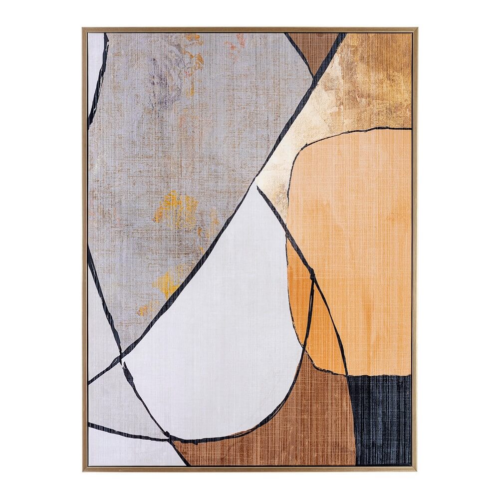 Quadro Astratto su Tela con Cornice 60x80 cm - SANA