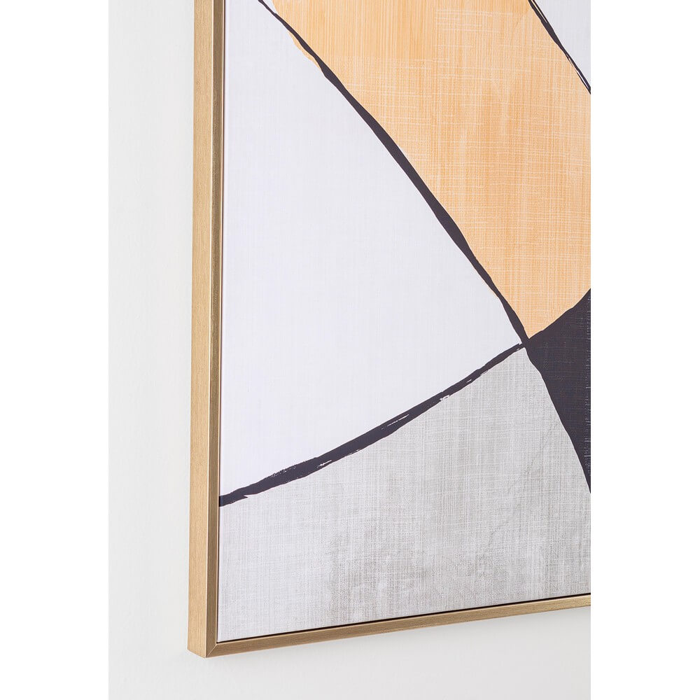 Quadro Astratto Geometrico su Tela con Cornice 60x80 cm - SANA