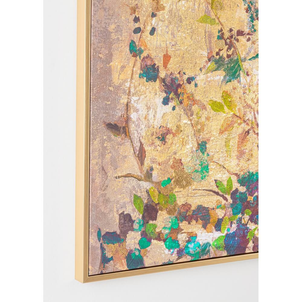 Quadro con Cornice Stampa Floreale Dipinta a Mano 60x80 cm - SVETLANA