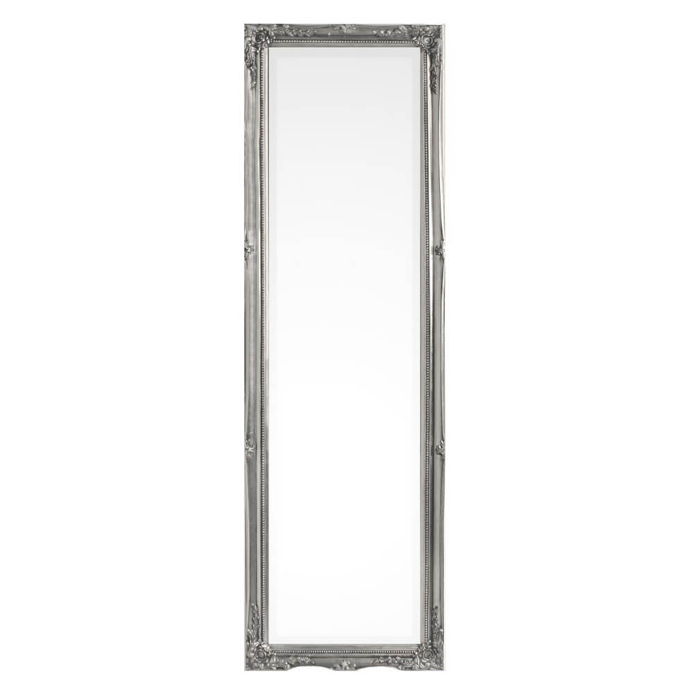 Specchio da Parete con Cornice Barocca Argento 36x126 cm - HALL
