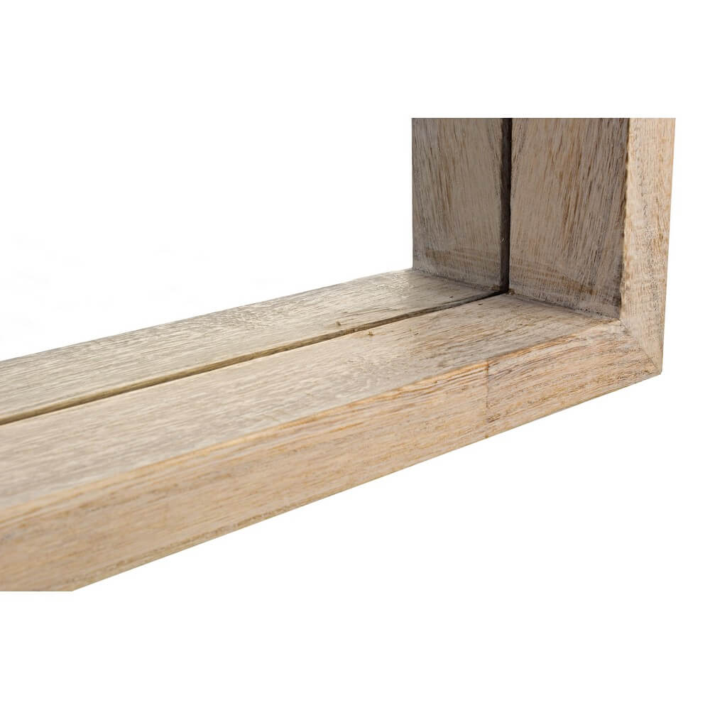 Specchio Rettangolare con Cornice in Legno di Paulonia 32x122 - YOUNG