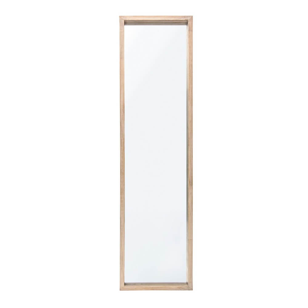 Specchio Rettangolare con Cornice in Legno di Paulonia 32x122 - YOUNG