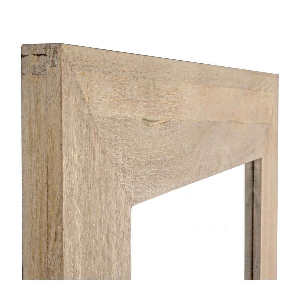 Specchio da Parete con Cornice in Legno di Paulonia 72x92 cm - YOUNG