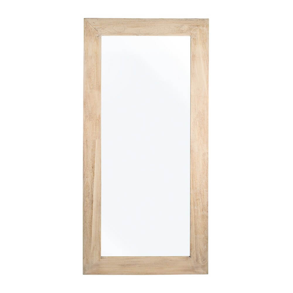 Specchio Rettangolare con Cornice in Legno di Paulonia 82x172 - YOUNG