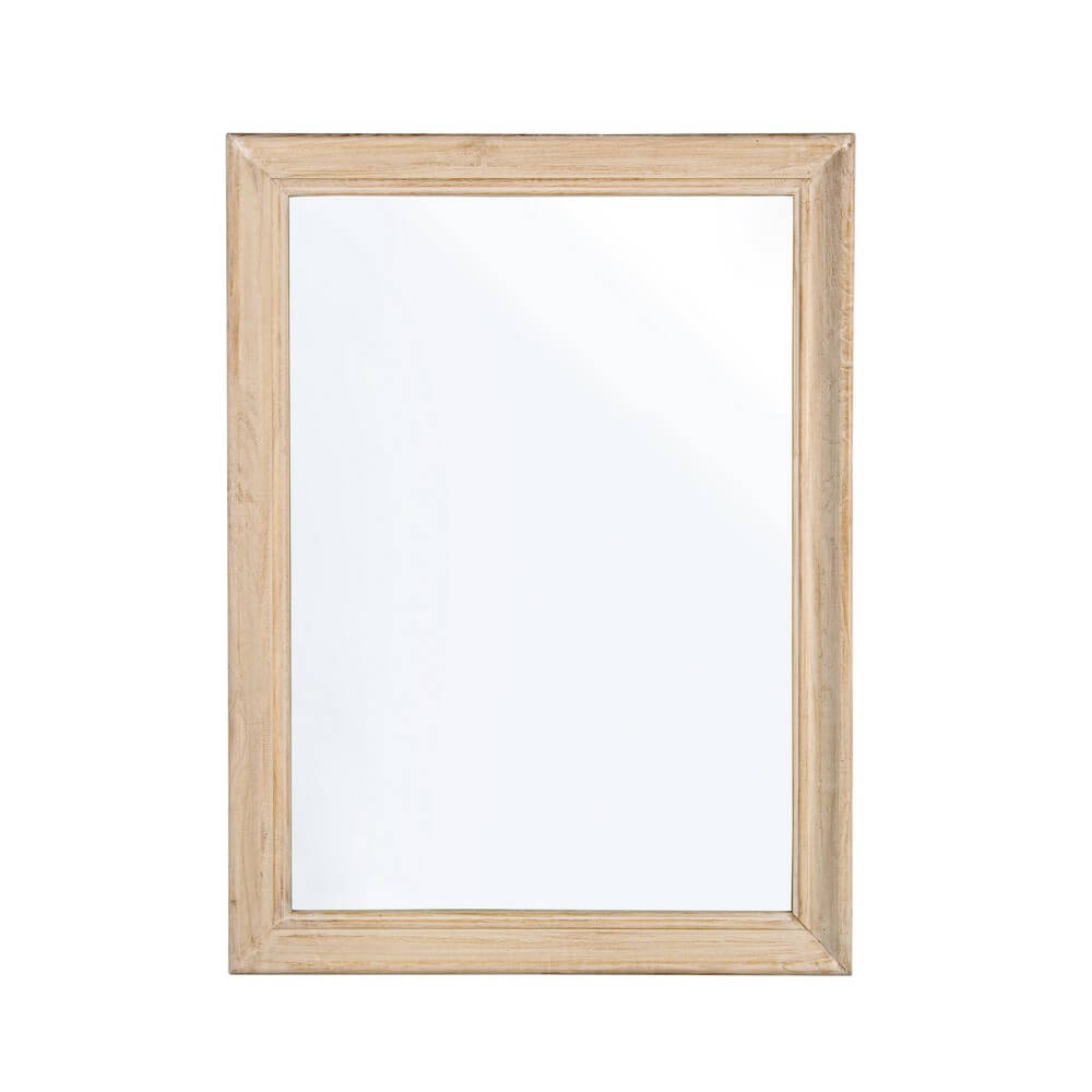 Specchio Rettangolare con Cornice in Legno di Paulonia 60x80 - YOUNG