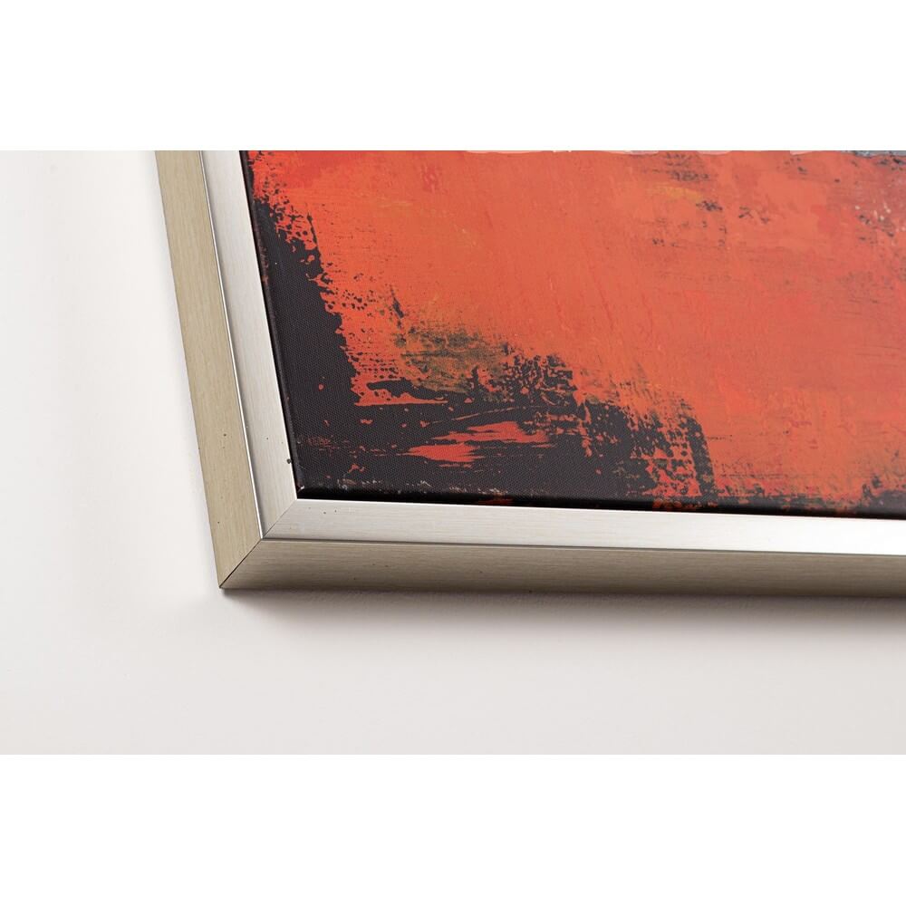 Quadro Astratto Dipinto a Mano su Tela con Cornice 100x100 cm - CROWN