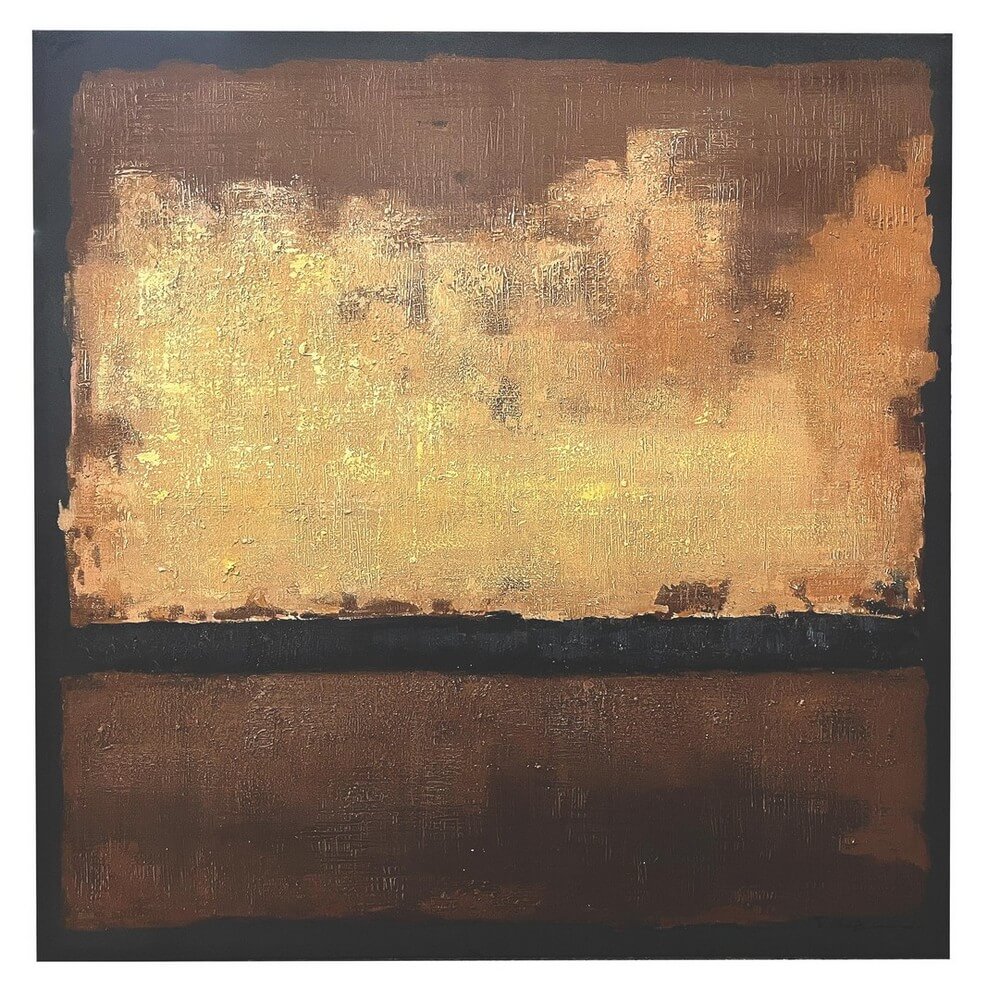 Quadro Astratto Dipinto a Mano su Tela 140x140 cm - BANDY