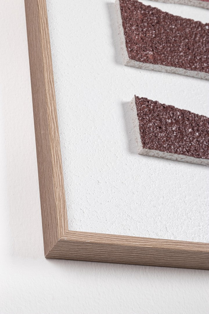 Set di 4 Quadri con Cornice Astratto in Rilievo su Tela 60x80 - KAEL