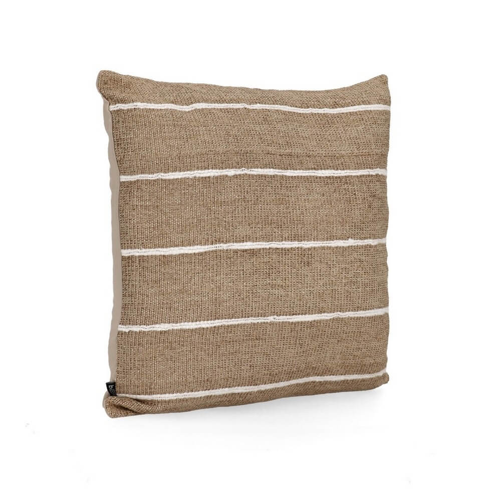 Cuscino decorativo in cotone e velluto a righe 50x50 cm - DHARNA