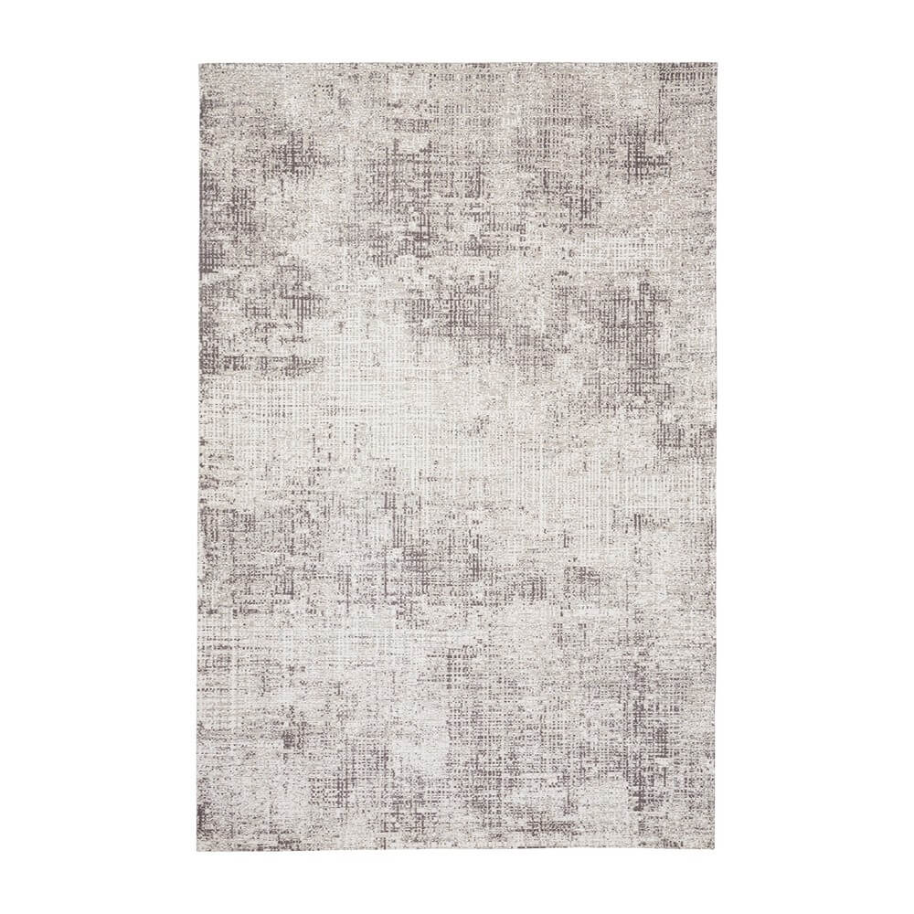 Tappeto in ciniglia effetto vintage con motivo astratto 155x230 cm - REED