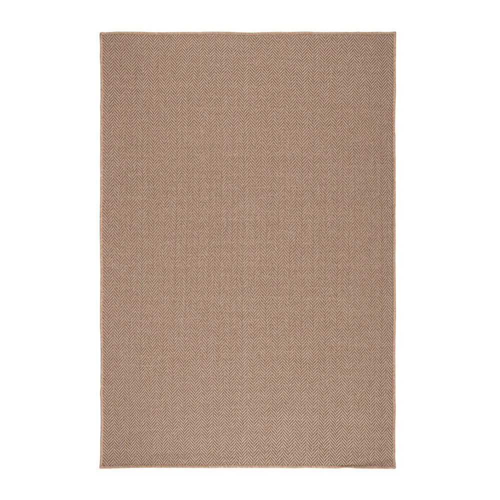 Tappeto da interno ed esterno in polipropilene motivo spiga beige 160x230 - FARYS
