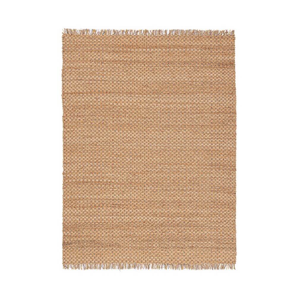 Tappeto artigianale in iuta e cotone intrecciato a mano 160x230 - RUANDA