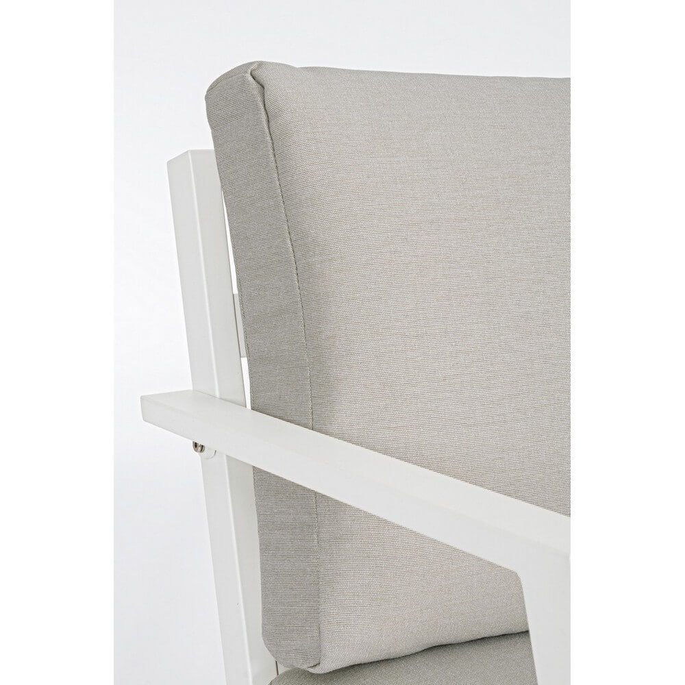 Set salotto da giardino in alluminio con cuscini 4 pezzi - ADVENTUROUS