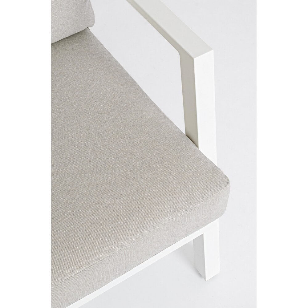Set salotto da giardino in alluminio con cuscini 4 pezzi - ADVENTUROUS