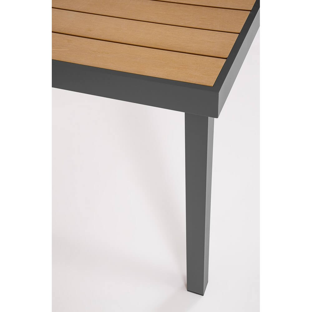 Tavolo da giardino alluminio e polywood 140x80 cm - VALCRIS