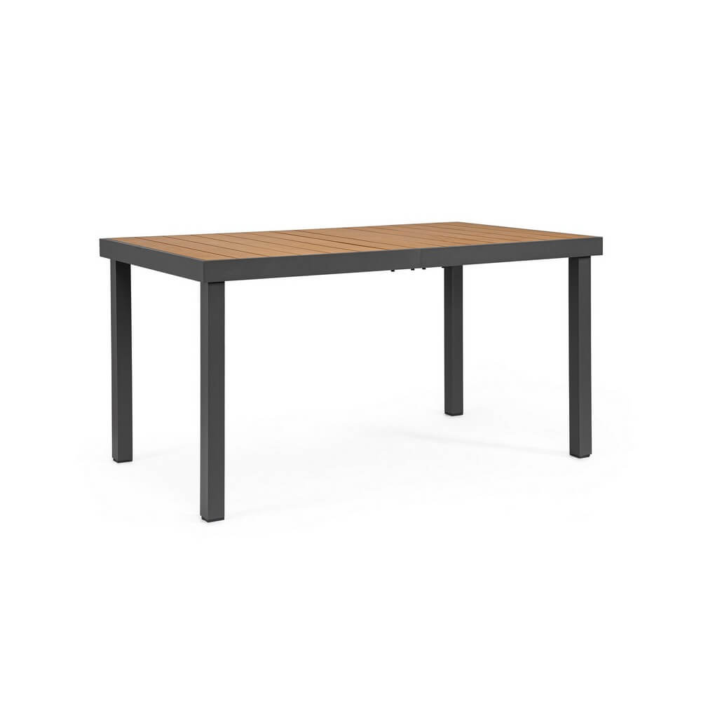 Tavolo da giardino alluminio e polywood 140x80 cm - VALCRIS