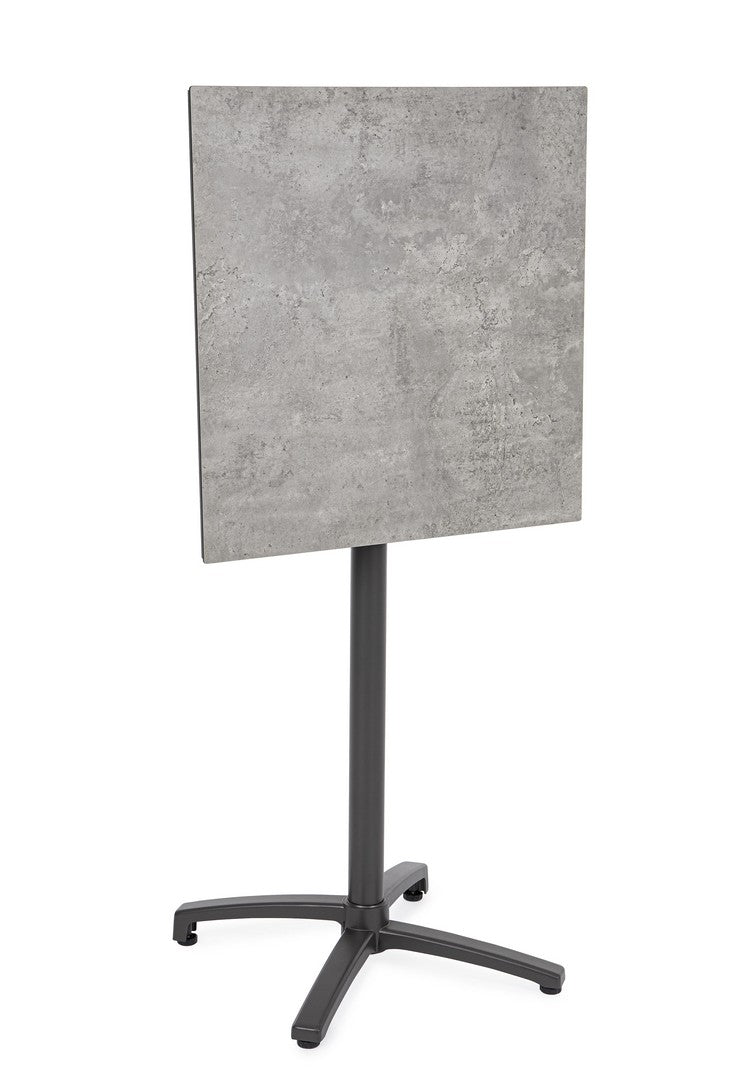 Tavolo Bar Alto Pieghevole 70x70 Piano HPL Base in Alluminio - CLARET