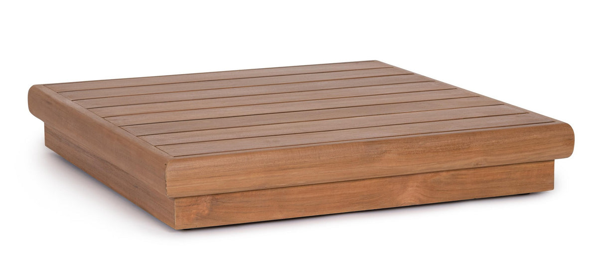 Tavolino da Giardino Quadrato in Legno Teak 94x94 cm - DELGADA