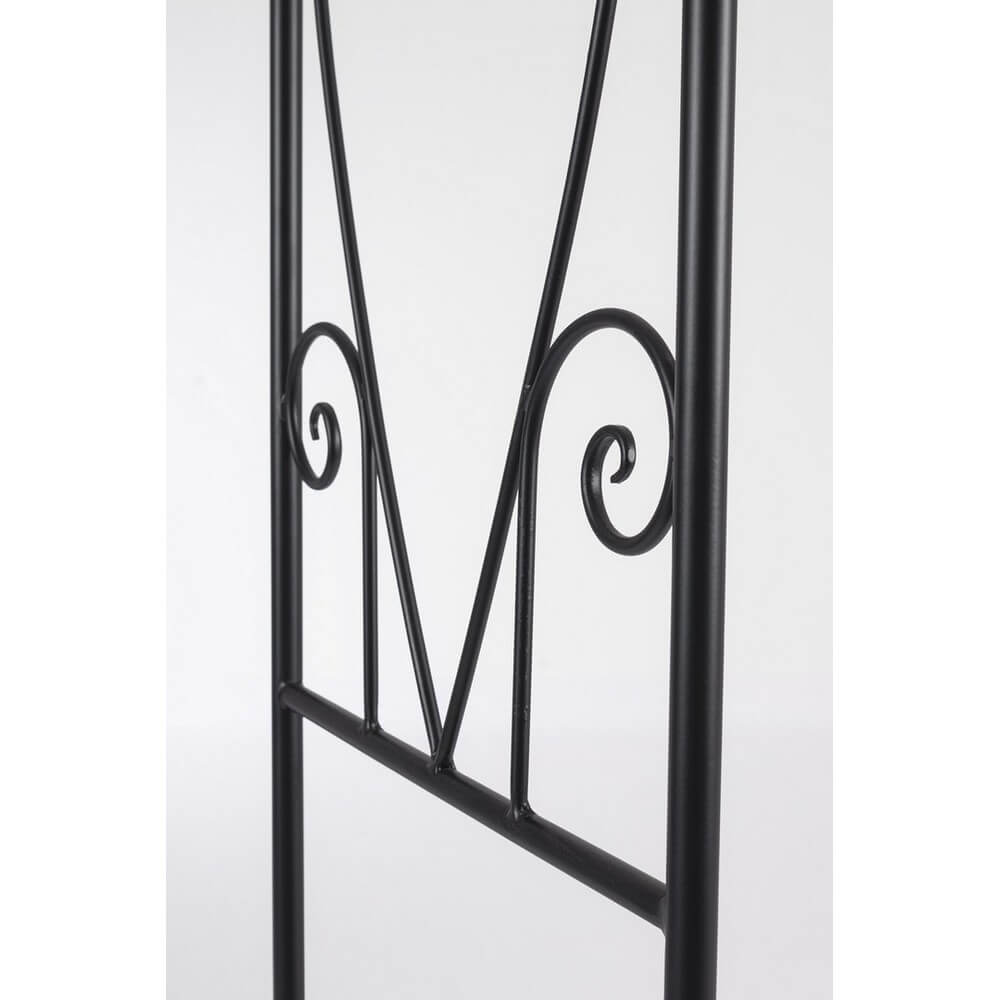 Arco da giardino in metallo nero per piante rampicanti - VIREL
