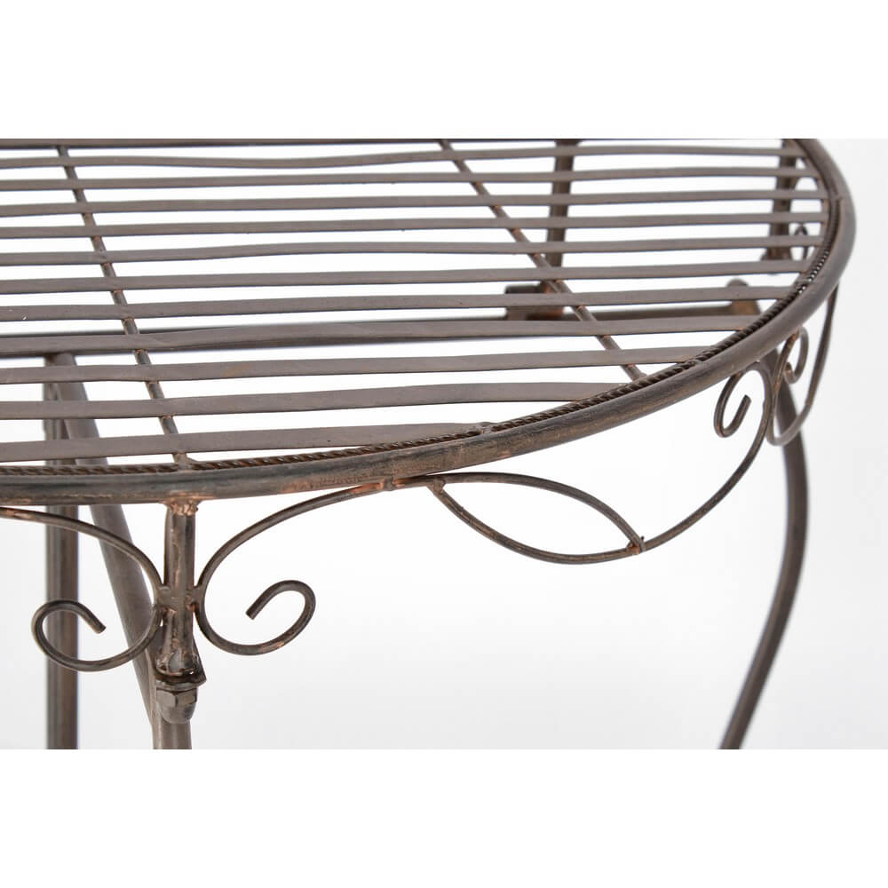 Set di 2 Consolle in Acciaio Verniciato Stile Ferro Battuto - EMMA