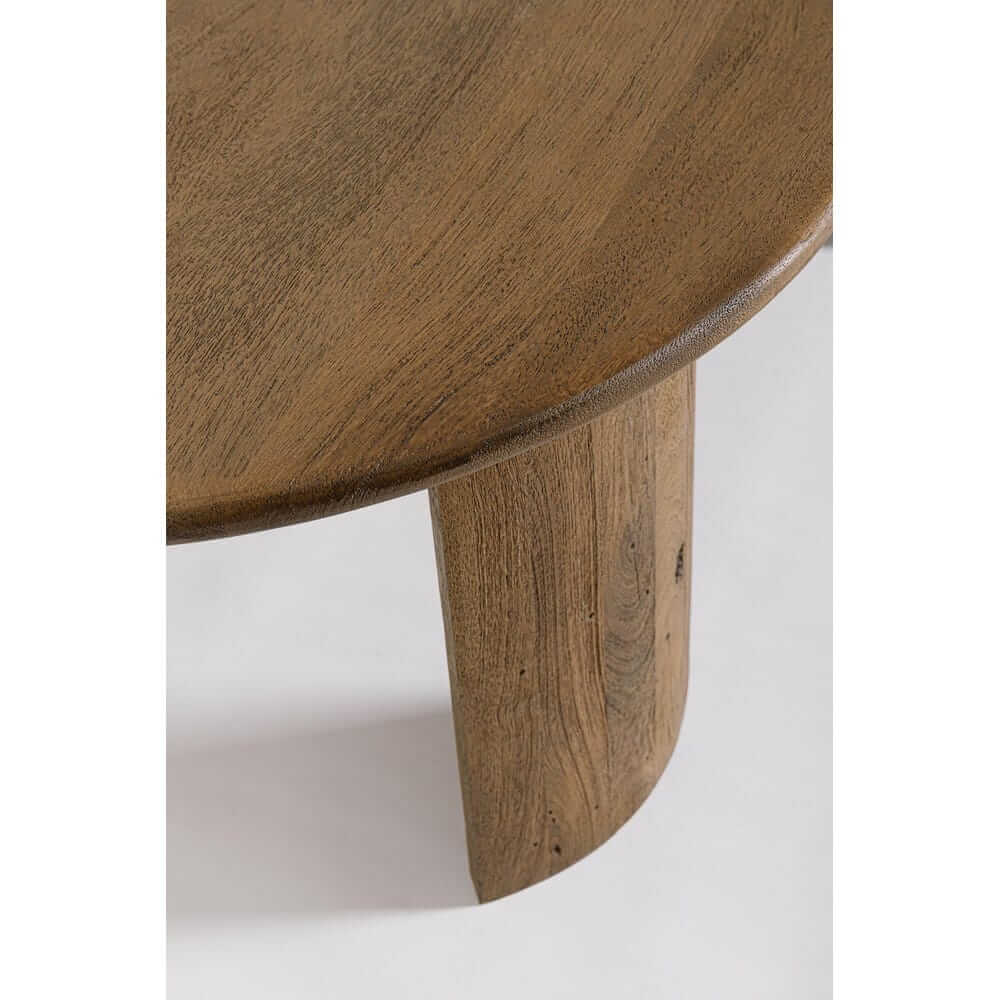 Tavolino da salotto ovale in legno di mango naturale - PHOENIX