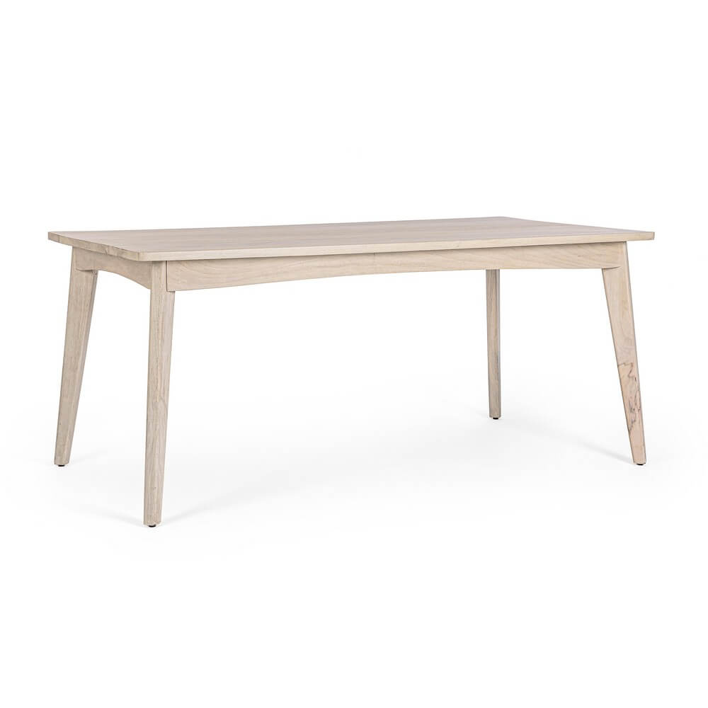 Tavolo da pranzo in legno di mango bianco decapato 173x90 cm - LENA