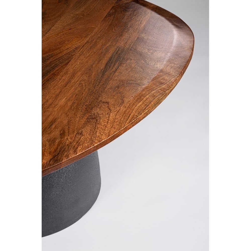 Bordo rialzato del piano FRANKLIN grigio scuro con base antracite sotto #colore_Naturale