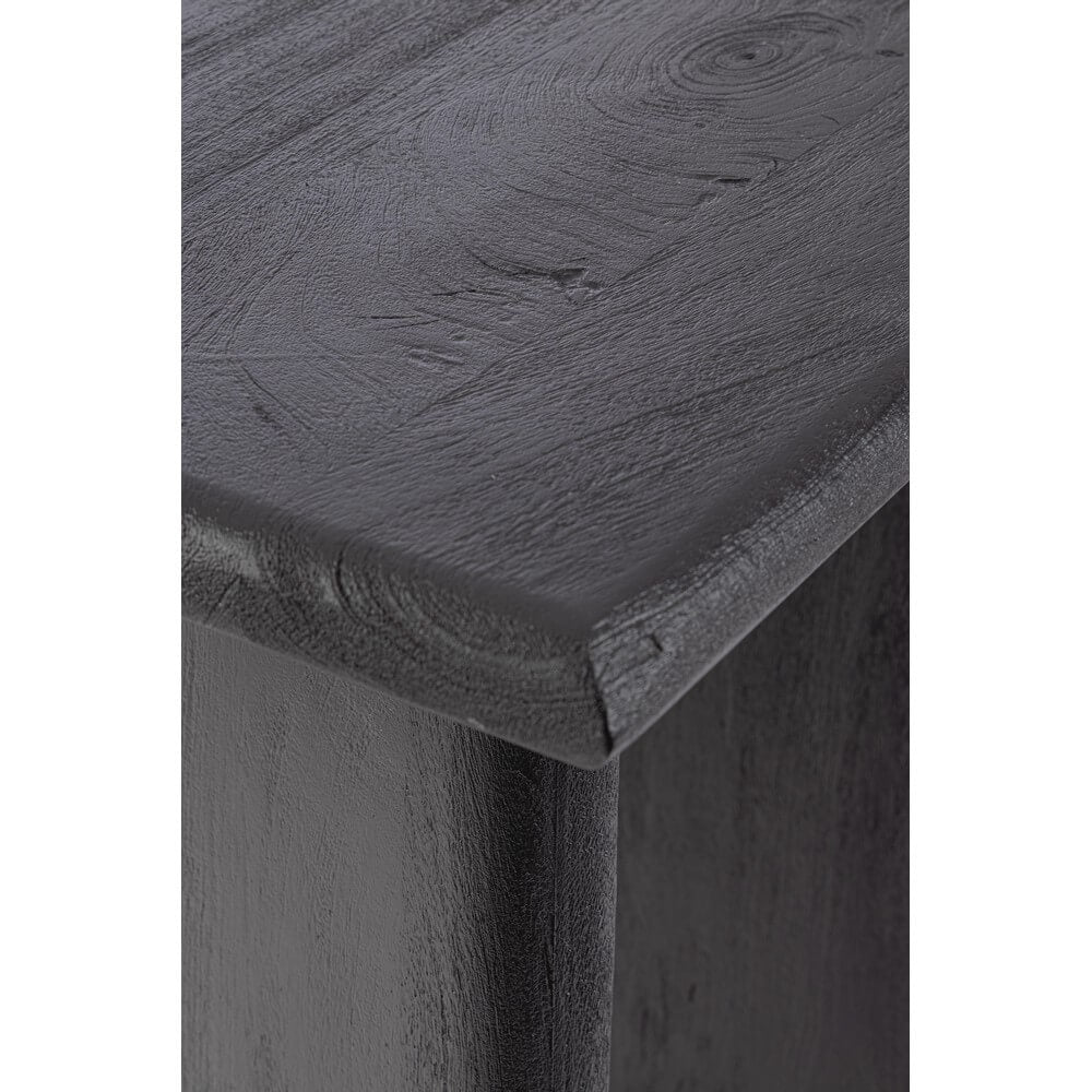 Consolle in Legno di Mango Nero con Gambe Asimmetriche 130x40 - ALEXIA