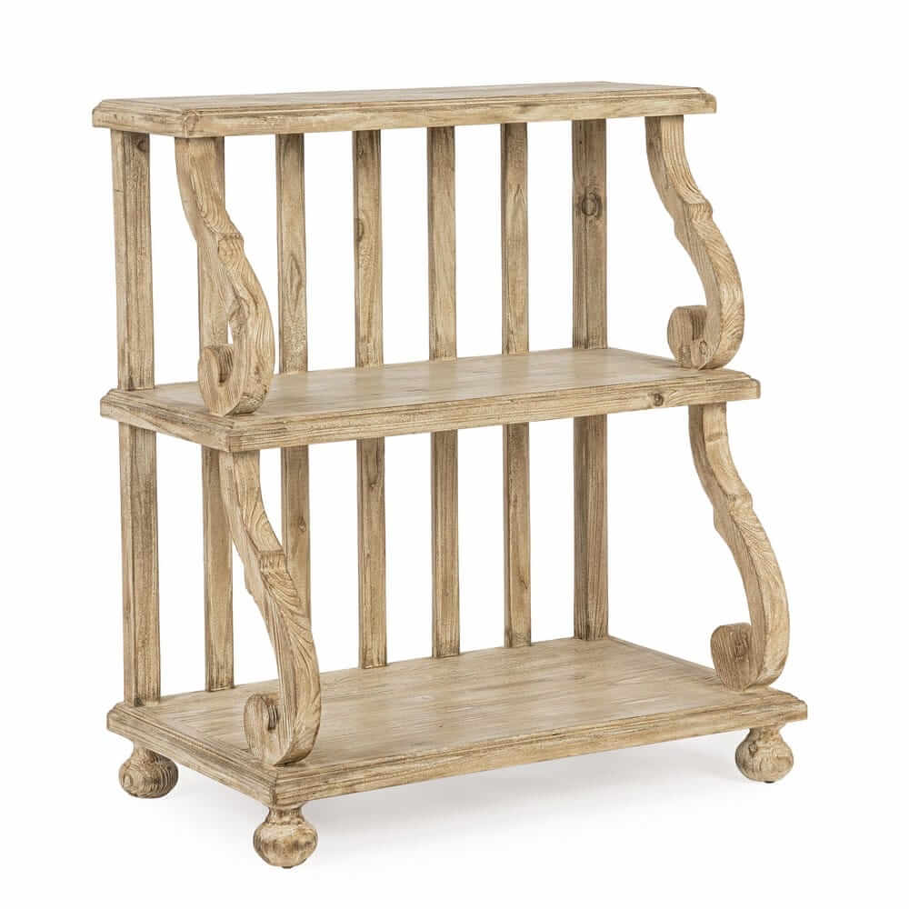 Libreria 3 Piani in Legno di Abete Stile Shabby Chic - MODERN RUSTIC