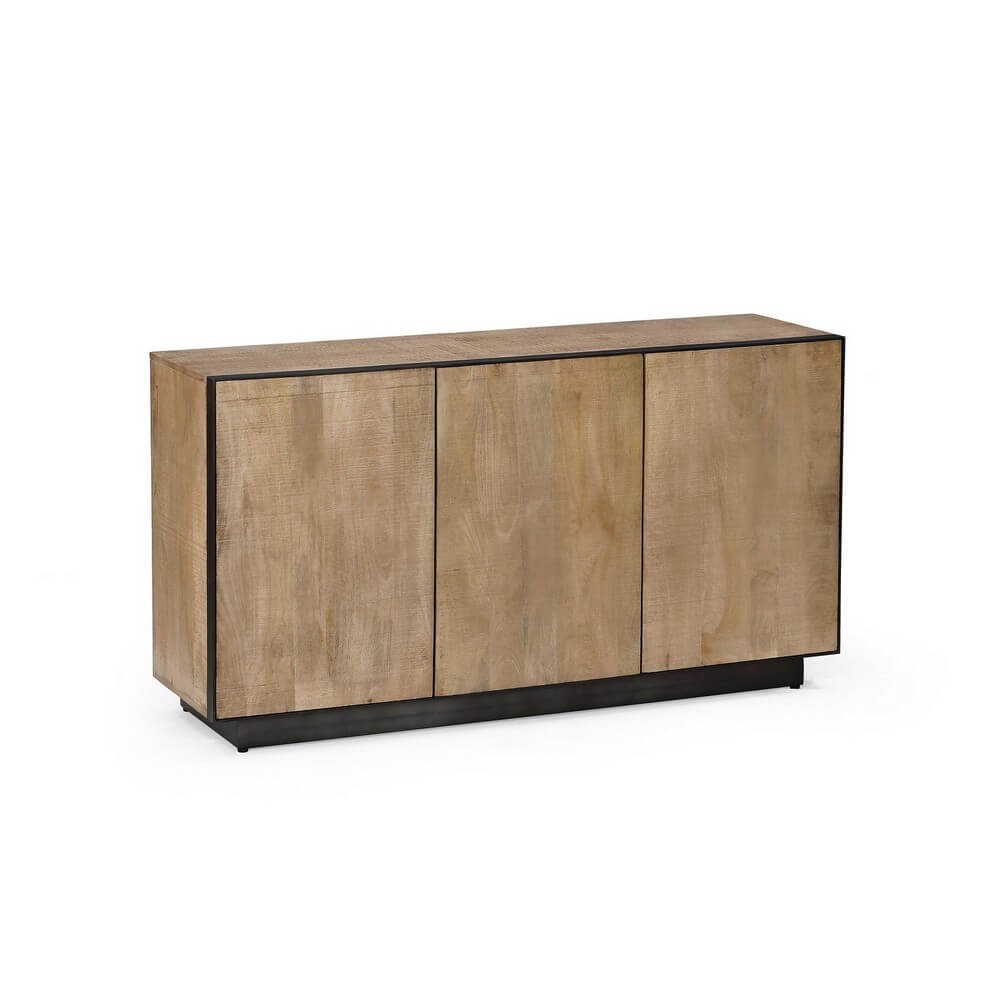 Credenza 3 Ante in Legno di Mango con Struttura in Acciaio - HAROLD