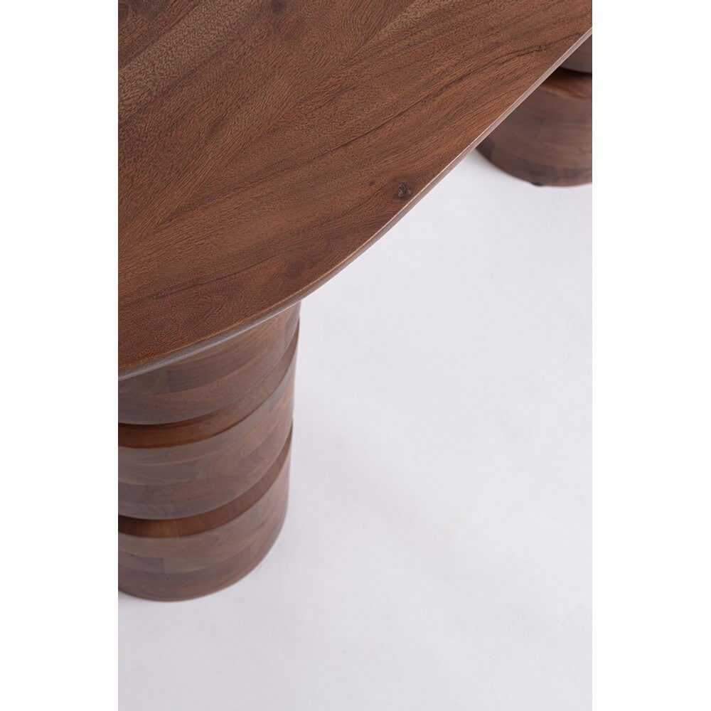 Consolle in Legno di Mango con Gambe Tornite Stile Etnico - CORTEZ