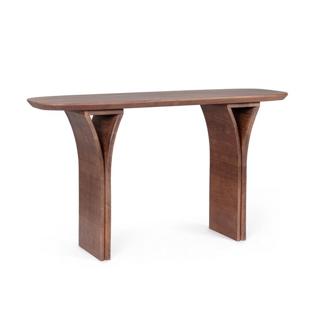 Consolle in Legno di Mango Massello con Gambe Scultoree - DALTON