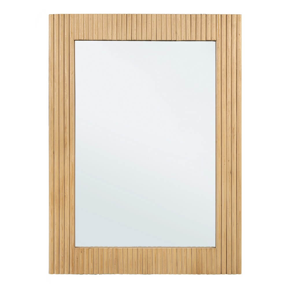 Specchio Rettangolare con Cornice in Legno Paulownia 60x80 - CHARLOTTE