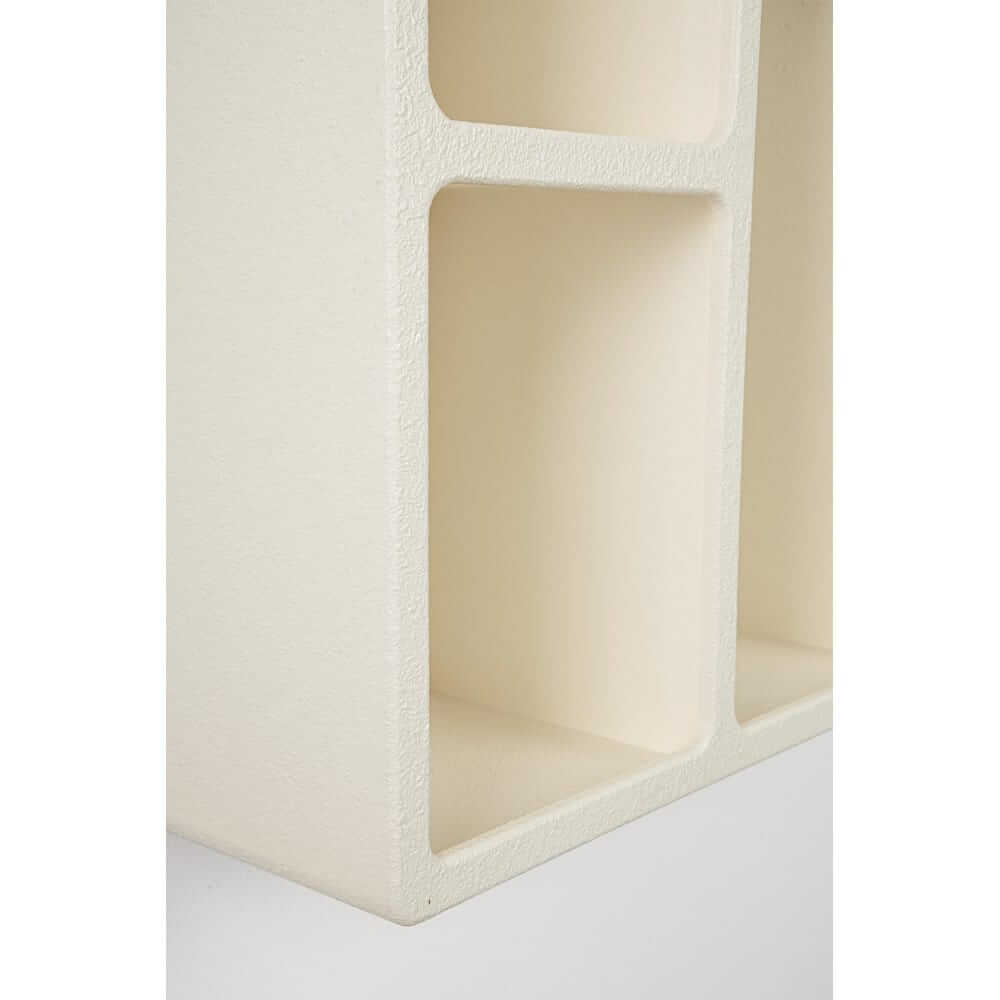 Mensola da Parete con Nicchie in MDF Effetto Materico - SILKY