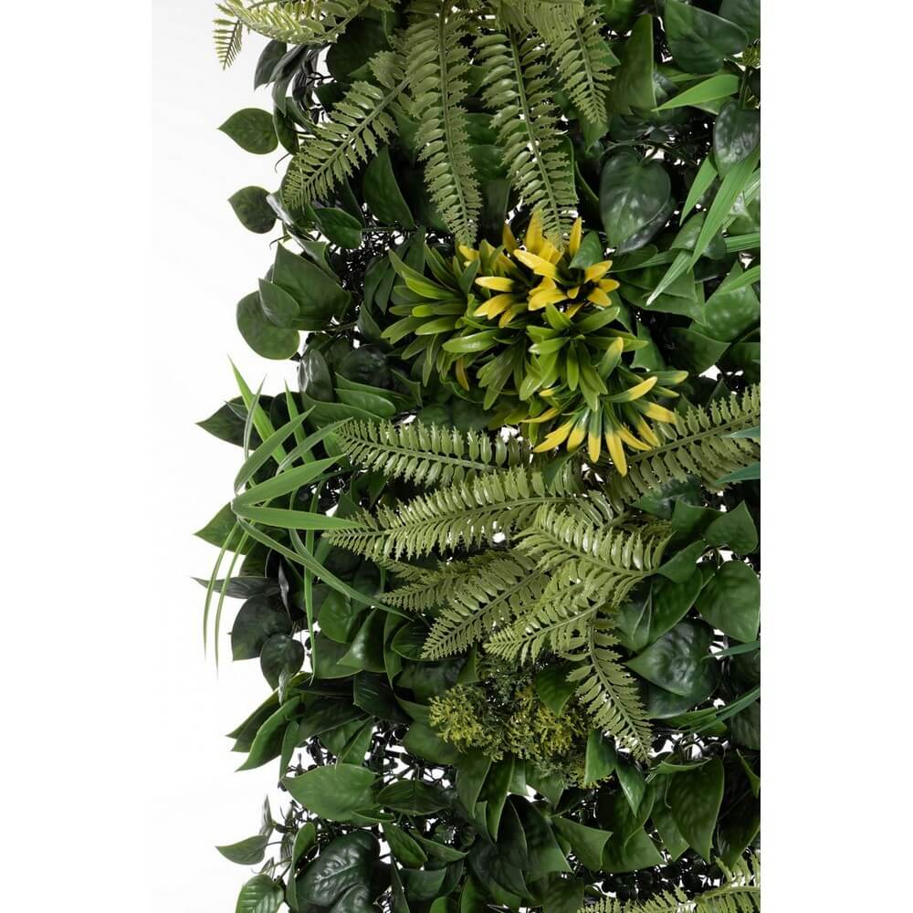 Pannello parete verde artificiale mix tropicale 100x100 cm - ELIXOR