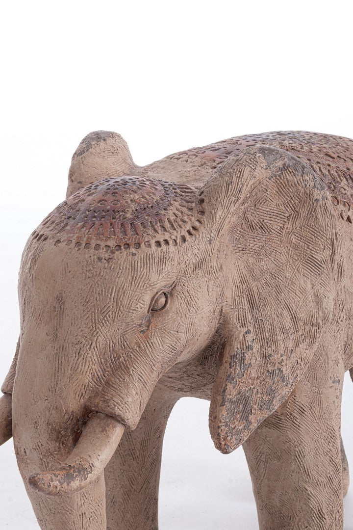 Statua Elefante da Esterno in Magnesia Fatta a Mano 55 cm - ELEFANTE