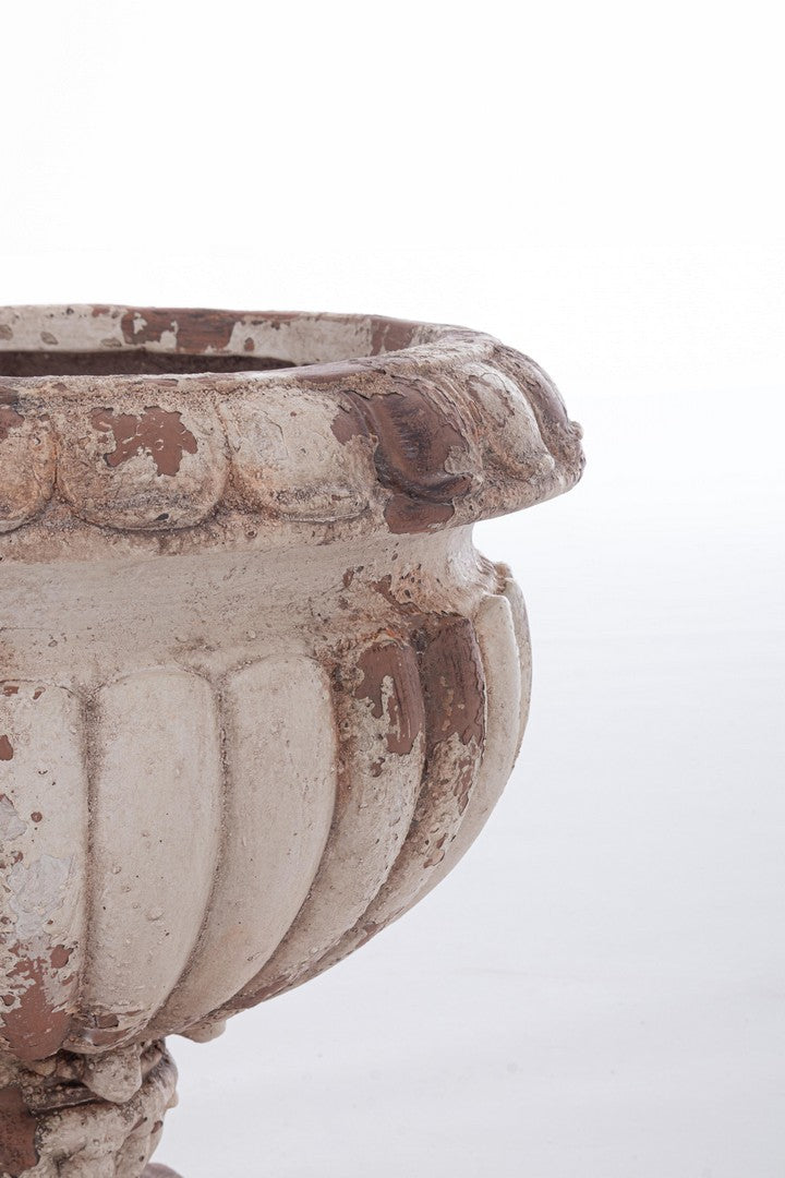 Porta Vaso da Esterno in Magnesia Anticata Stile Classico - SAIFUL