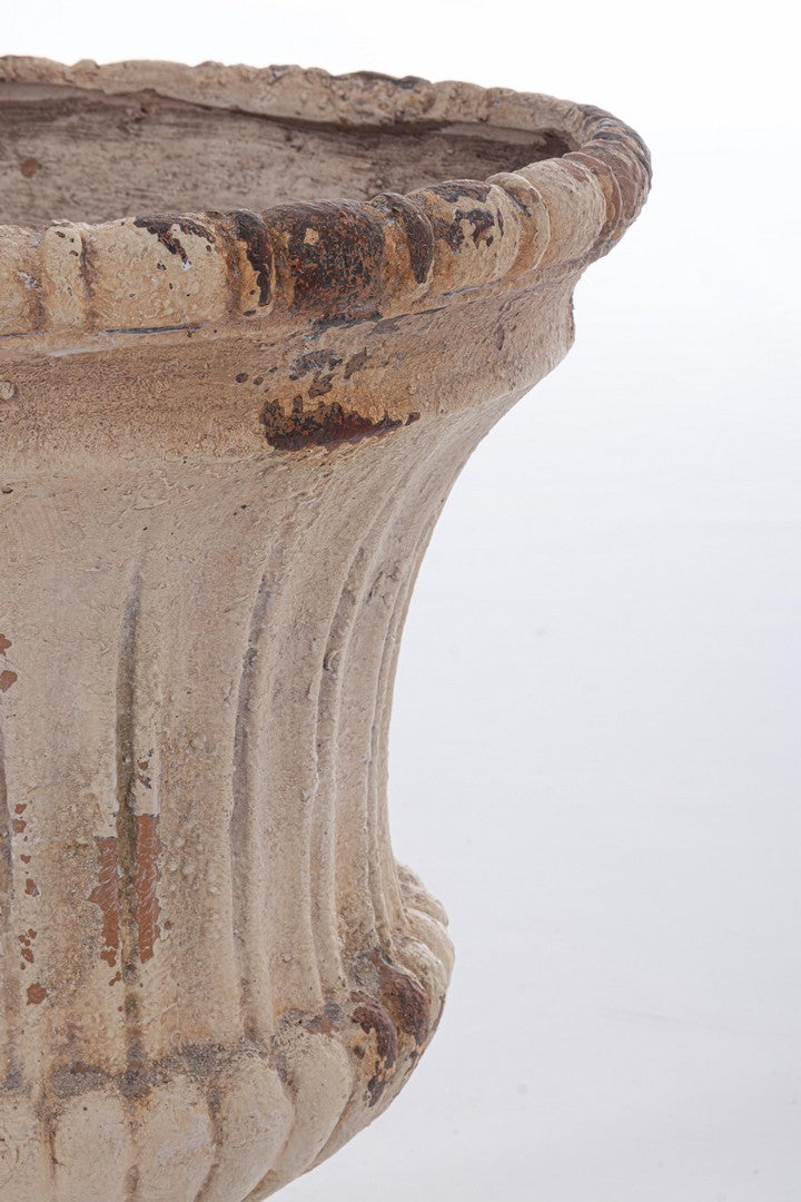 Porta Vaso da Esterno in Magnesia Anticata Stile Classico H56 - SAIFUL