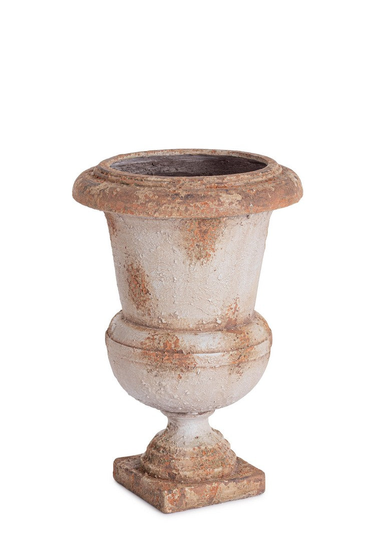 Porta Vaso da Esterno in Magnesia Stile Classico Beige H59 - SAIFUL