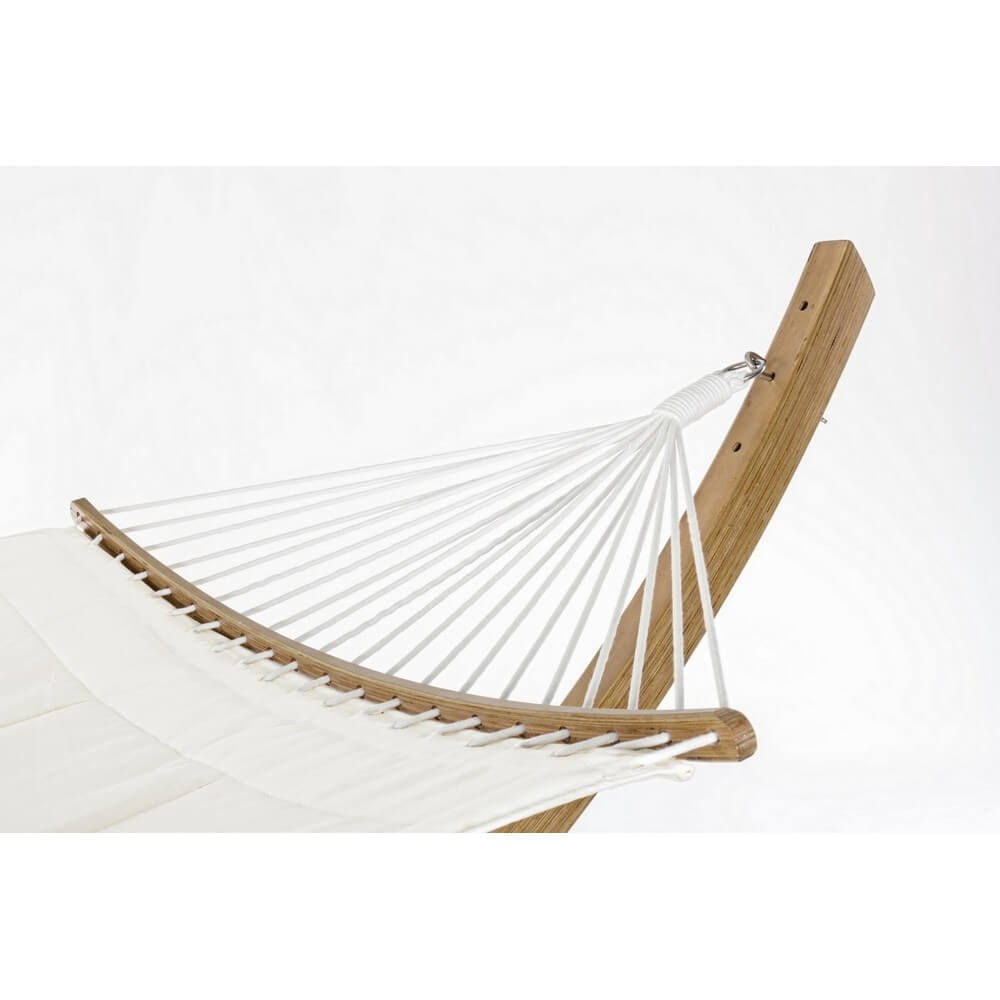 Amaca con Struttura in Legno di Eucalipto e Telo Trapuntato - ELEGANZA