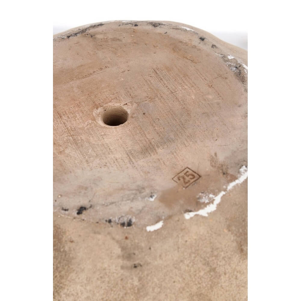 Set da 3 Porta Vaso in Terracotta Brunita Fatta a Mano Ø55 - MINH