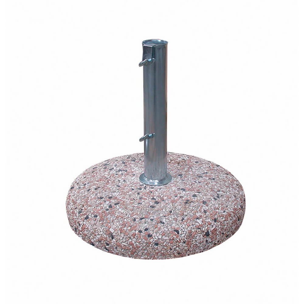 Base per ombrellone in cemento e acciaio zincato 35 kg - STONEBASE