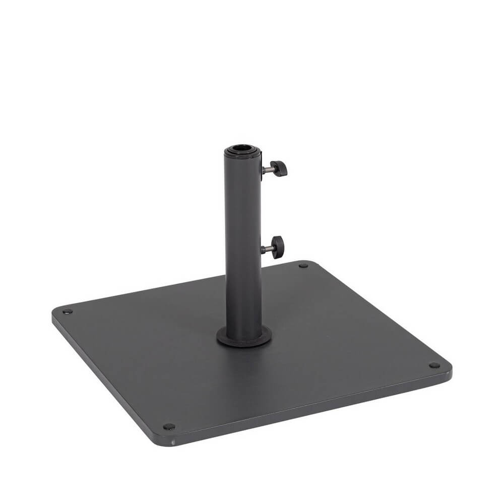 Base per Ombrellone a Piastra Quadrata in Acciaio 25 kg - SLATE