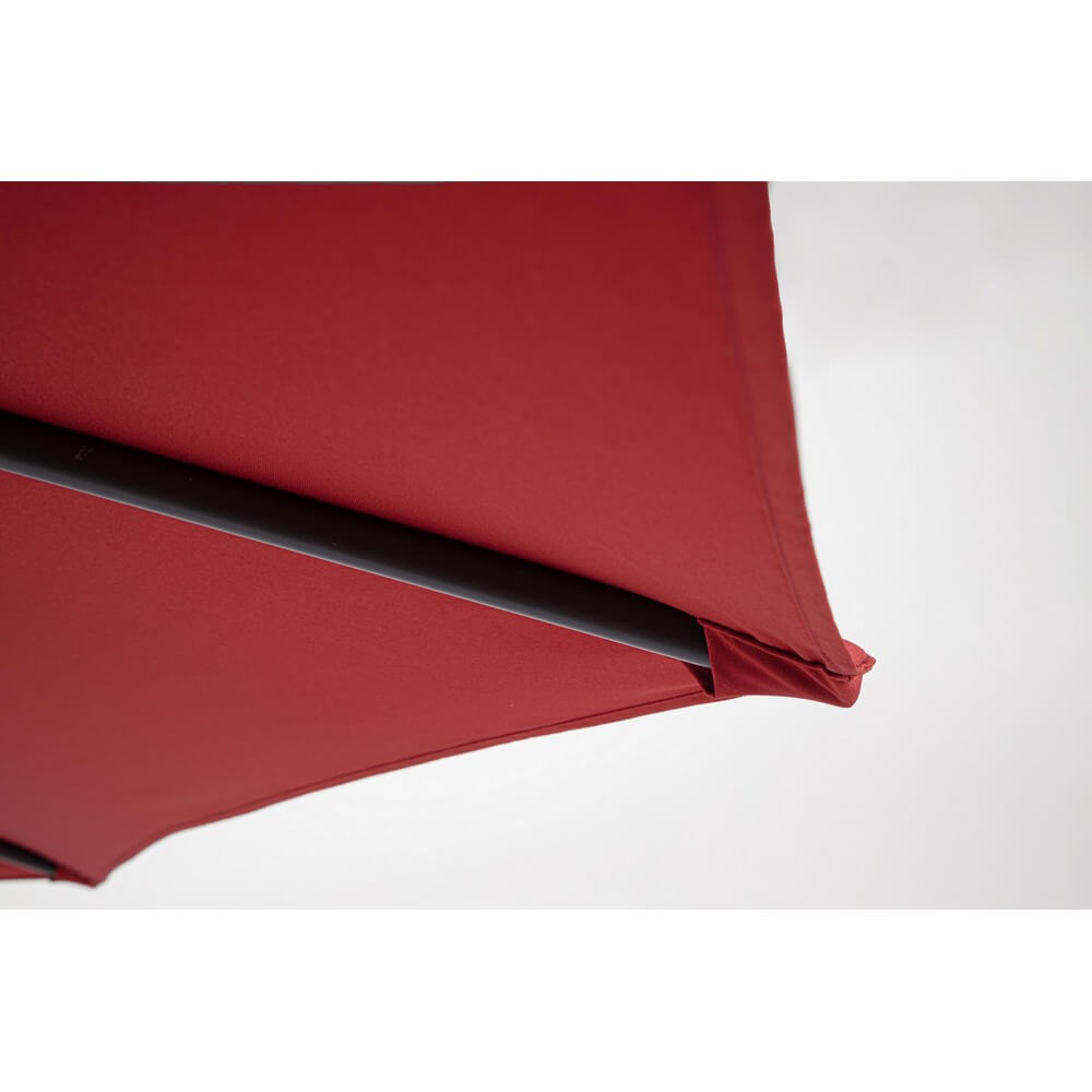Ombrellone da Giardino 3 Metri con Palo in Alluminio Burgundy - VELION
