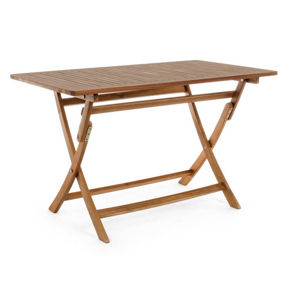 Tavolo da Giardino Pieghevole in Legno di Acacia 120x70 cm - SERENITY